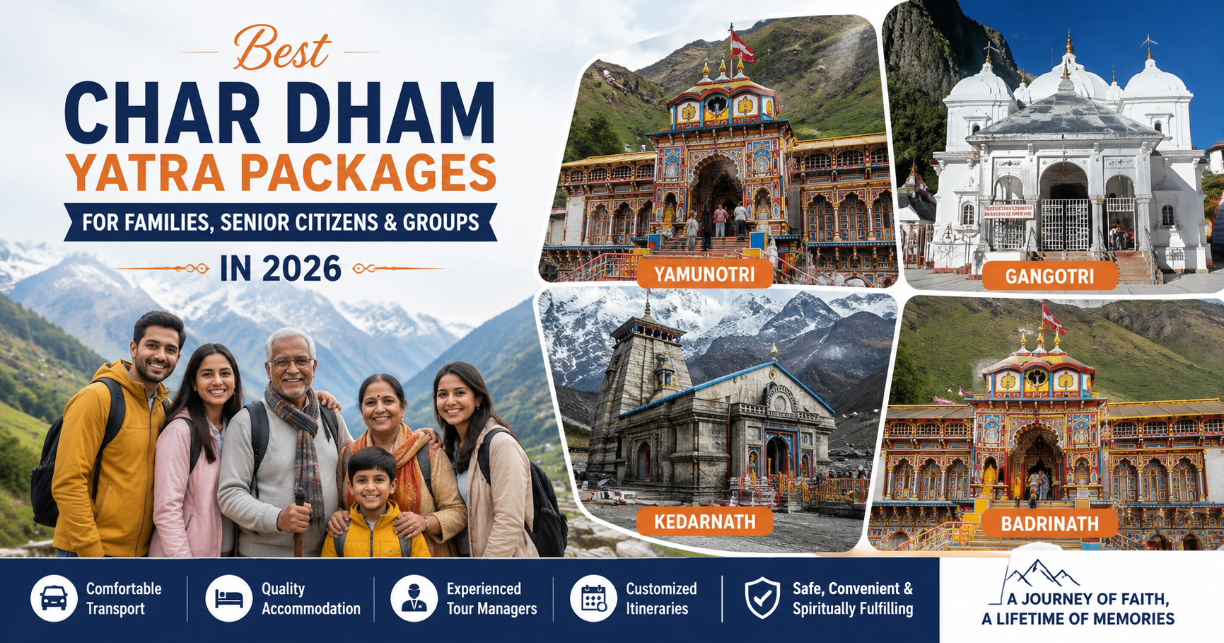 Best Char Dham Yatra Packages for Families, Senior Citizens & Groups in 2026